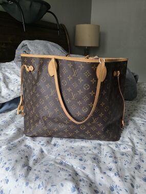 Louis Vuitton Neverfull Tote GM Brown Canvas Monogram Large With Dustbag & COA